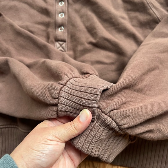 Aerie Brown Pullover Sweatshirt - Picture 2 of 2